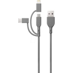 GP-BATTERIES GP CY1N - Cable de carga y sincronización, USB-a -> Micro, USB-C, L