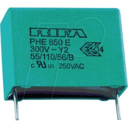 KEMET PHE850 15N 300 - Condensador antiparasitario, y2, 15 nF, 300 V, RM 15,0, 110 °C,
