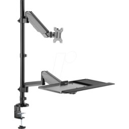 MYWALL MYW HL63L - Estación de trabajo, soporte para monitor y teclado, mont