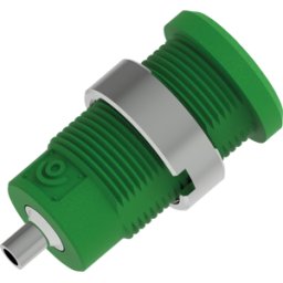 ELECTRO PJP PJP 3270-C-V - Conector hembra tipo banana de seguridad, 4 mm, conexión