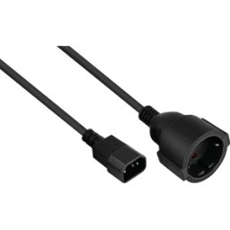 KABELMEISTER KM SK1402-S005 - Cable de red / adaptador, conector C14 a conector hembra tipo F,