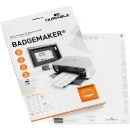 DURABLE 145602 - Placas de inserción BADGEMAKER® 60 x 90 mm