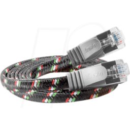 SLIM ST6 2 GR - Cat.6 Cable DELGADO resistente, F/FTP, 2,0 m, gris