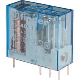 FINDER FIN 40.52.9 12V - Relé de conexión, 2x UM, 250 V/8 A, 12 V, RM 5,0 mm
