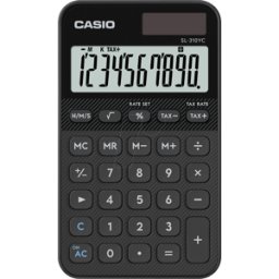 CASIO SL310YC-BK - Calculadora, solar, negro
