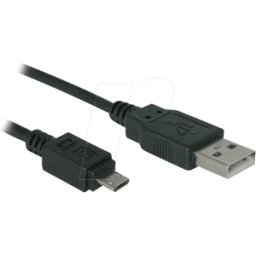 NONAME AK 676-AB2 - Cable USB 2.0, conector A a conector Micro B, 1,8 m