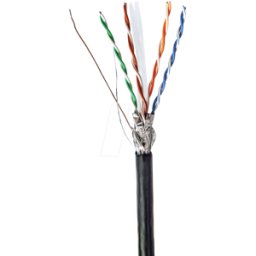 NEDIS N CCBG8594BK305S - Cable de red Cat.6, S/FTP, negro, 305 m