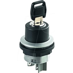 SCHLEGEL SSSA152 - Interruptor accionado por llave - 2 S, plata