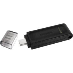 KINGSTON DT70/64GB - Memoria USB, 64 GB USB-C 3.2 Gen 1 DataTraveler 70