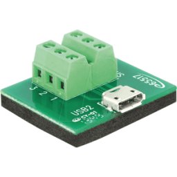 DELOCK 65517 - Conector hembra Micro USB > bloque terminal de 6 patillas