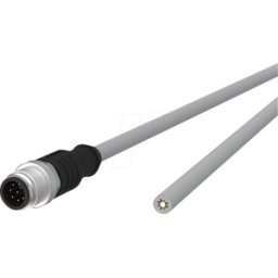 METZ CONNECT MC 142MKA10050 - Cable de sensor, M12, 8 polos, ac > extremo abierto, 5 m