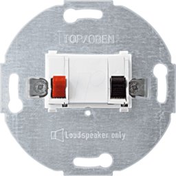 MERTEN EL SM 466919 - Sistema M, conector de altavoz, blanco polar, brillante