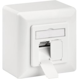GOOBAY 68244 - Zócalo de red, CAT.6, 2x RJ45, montado en superficie, bli