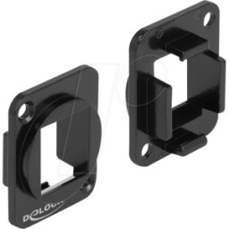 DELOCK 86745 - Soporte Keystone de 1 puerto de tipo D en metal