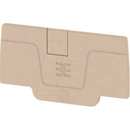 WEIDMÜLLER AEP 2C 4 - Placa de extremo serie A, gris