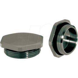 LAPP 52103455 - Tapón ciego, M 40 x 1,5, SW 45 mm, plateado, IP68