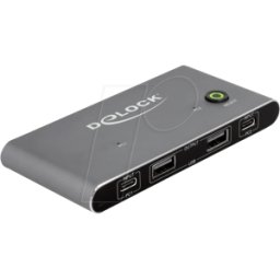 DELOCK 11486 - 2-port KVM switch, HDMI