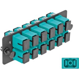 DELOCK 66928 - Panel adaptador de fibra óptica, 12 puertos, SC Simplex OM4, aqu