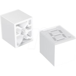 MENTOR MEN 2274.1001 - Pantalla de 7 segmentos, 11x9x9,7 mm, dígitos 7,62 mm