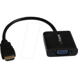 STARTECH.COM ST HD2VGAE2 - Adaptador HDMI, enchufe HDMI al zócalo VGA