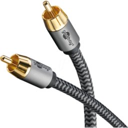 GOOBAY 65296 - Cable de audio RCA, 1 conector RCA, 2,0 m