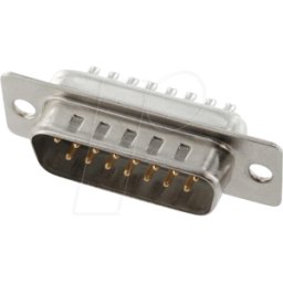ECON CONNECT ECON ST15LK/V - D-Sub macho de 15 pines con copas de soldadura