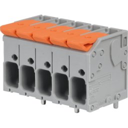 WAGO 2604-1106 - Terminal de placa de circuito impreso, RM 5 mm, Ø 4 mm², 6 polos