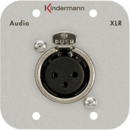 KINDERMANN KMAS 7441-412 - Conexión de audio, conector hembra neutro de 3 polos Dobl
