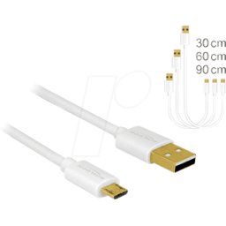 DELOCK 83679 - Cable USB 2.0, conector macho a a conector macho Micro B.