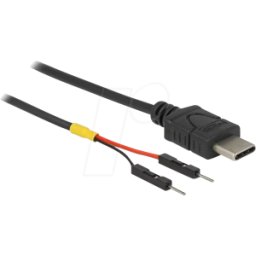 DELOCK 85418 - Cable de alimentación USB Tipo-C a 2 x cabezal con pines separad