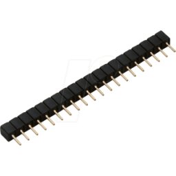 BKL 10120828 - Conector hembra, 20 vías, chapado en oro, 2,54