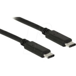 DELOCK 83673 - Cable Delock USB 2.0 tipo C para tipo C 1 m 3 A.