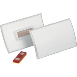 DURABLE 826019 - Placa de nombre, 54x90 mm, imán, convexo, 10 unidades