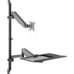 MYWALL MYW HL64L - Estación de trabajo, soporte para monitor y teclado, mont