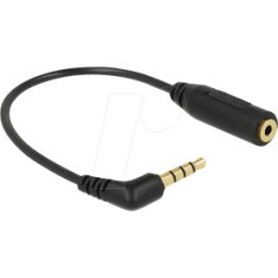 DELOCK 65673 - Cable de audio, conector jack de 3,5 mm a acoplamiento de 2,5 mm