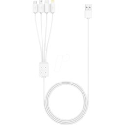 XLAYER 214252 - Cable de carga, USB-A -> C, Mini, Micro, Lightning, 1,5 m..