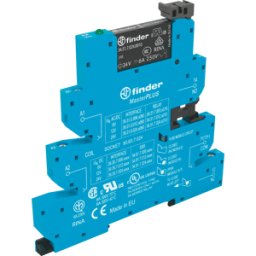 FINDER FIN 39.31.0 12V - Relé de acoplamiento, 1 contacto inversor, 6a, 12VCA/CC