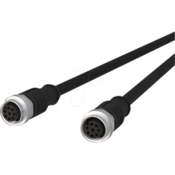 METZ CONNECT MC 142MEA22010 - Cable de sensor, M12, 8 polos, KU > KU, 1 m