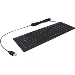 KEYSONIC 60885 - Teclado, USB, higiénico, negro