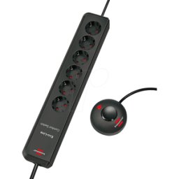 BRENNENSTUHL BRE 1159450616 - Eco-Line Comfort Switch, regleta de 6 tomas, antracita