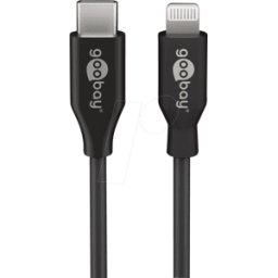 GOOBAY 39428 - Cable de carga y sincronización, USB-C > Lightning, 0,5 m