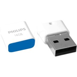 PHILIPS MEDIA PHI FM16FD85B - Memoria USB, USB 2,0, 16 GB, edición PICO océano azul
