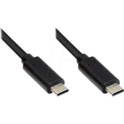 GOOD CONNECTIONS GC M0111 - Cable USB 3,0, conector C a conector C, CU, negro, 20 cm