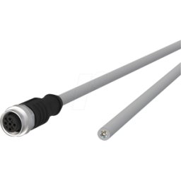 METZ CONNECT MC 142MJA20010 - Cable de sensor, M12, 5 polos, KU > extremo abierto, 1 m