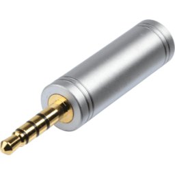 BKL PC ADAP 3,5 - Conector jack macho a macho, 3,5 mm, estéreo, 4 polos