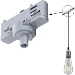 PAULMANN PLM 91385 - Adaptador pendular ProRail3, universal, máx. 1.150 W, pla