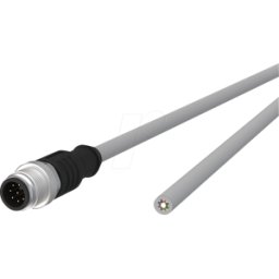 METZ CONNECT MC 142MKA10100 - Cable de sensor, M12, 8 polos, St > extremo abierto, 10 m