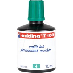 EDDING T100004 - Tinta de relleno, rotulador permanente, T 100, verde