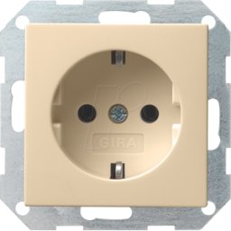 GIRA55 SKS CWG - Toma de corriente tipo F - blanco crema brillante