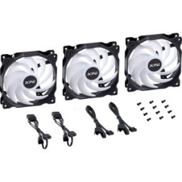 ADATA XPG 46614 - XPG VENTO 120, 120 mm, ARGB, PWM, negro, Paquete de 3
